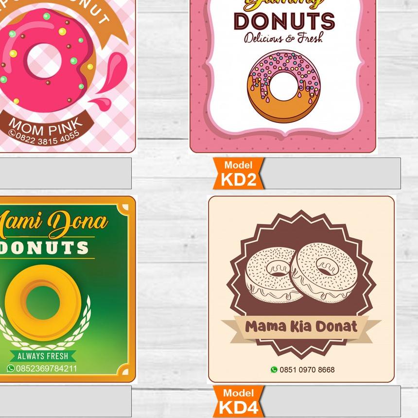 

Quality Control✅Stiker Label Sticker Label Kemasan Donat Isi 100 Pcs|RA5