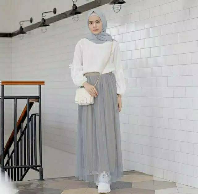 ROK TUTU MAXY PREMIUM PANJANG/ROK TILE POLOS