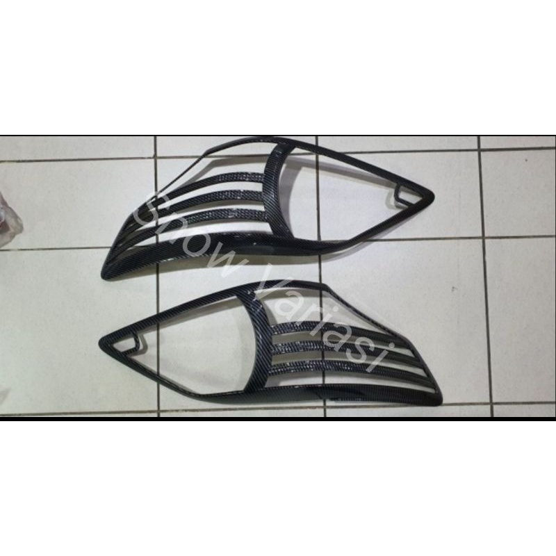 Garnish Lampu Depan Grand Innova 2012 2014 2015 Full Carbon