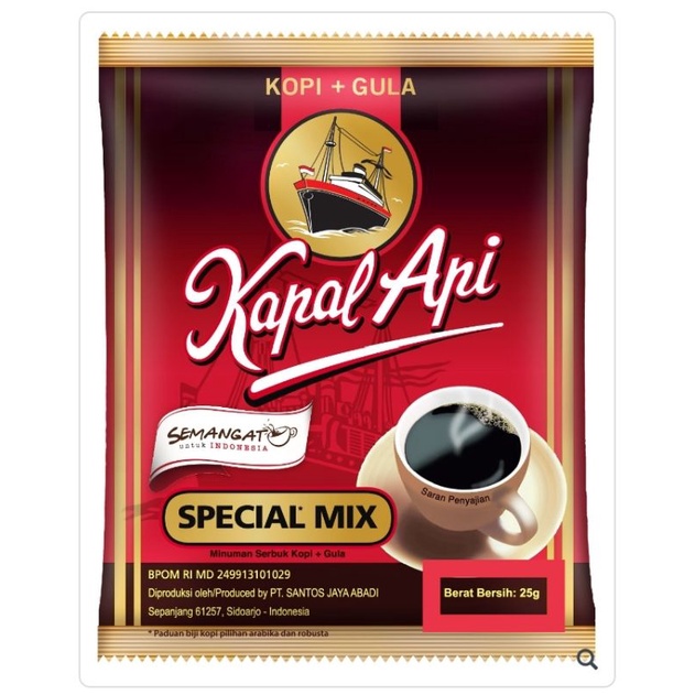 

Kopi Kapal Api Spesial Mix 25 Gr