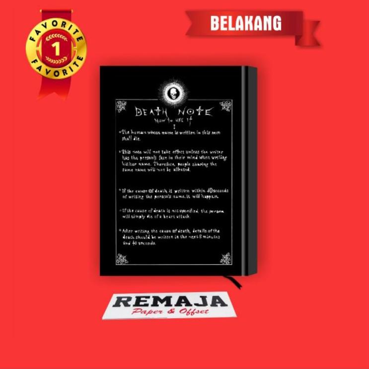 

⭐Berkualitas⭐ya⭐ POCKET BOOK/NOTE BOOK Hardcover DEATH NOTE A6 & A5 / Buku Tulis Catatan Notes⭐makas