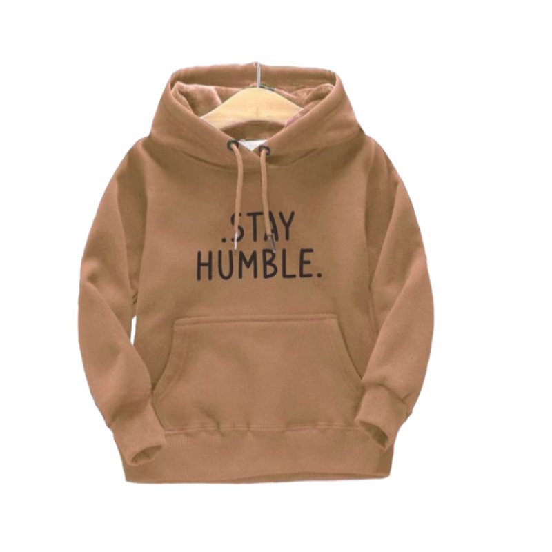 Jaket Sweater Hoodie Anak Stay Humble Unisex (pria wanita) umur 4 - 12 Years Old