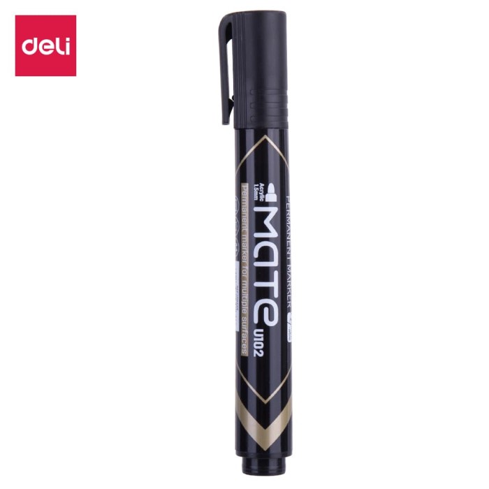 

TULIS-ALAT- DELI EU10220 PERMANENT MARKER/SPIDOL PERMANEN-HITAM -ALAT-TULIS.
