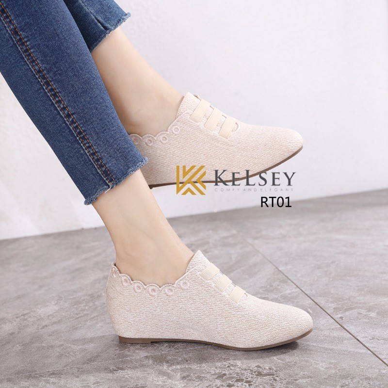 (GRATIS ALAS KAKI) Nicole Sepatu Wedges Wanita Kelsey 4cm RT01