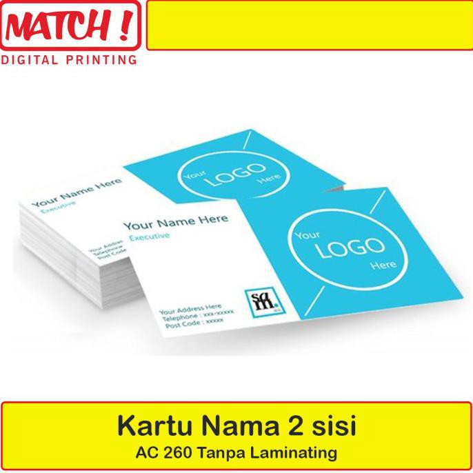 

✨BISA COD✨ Cetak Kartu Nama 2 sisi + Box (2)