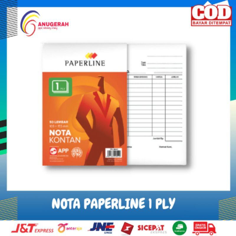 NOTA PAPERLINE 1 PLY (Kecil) (PCS)