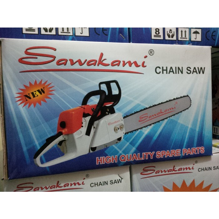 SAWAKAMI CS-5800 CHAINSAW 22" LASER BAR / GERGAJI MESIN 22 INCI..