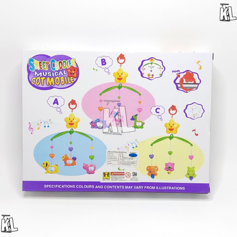 Mainan Bayi Musical Mobile Merry Go Round