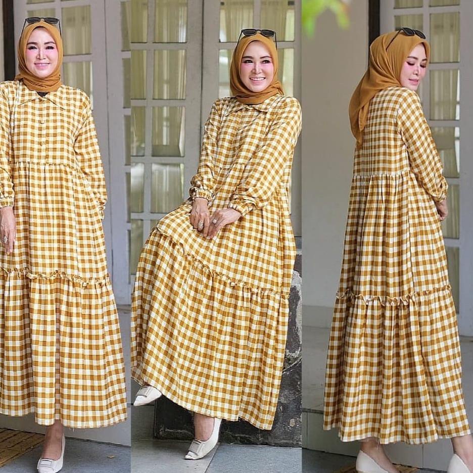Special Price.. Shaqilla Midi Dress/Pakaian Wanita/Dress Midi/Kekinian 2022