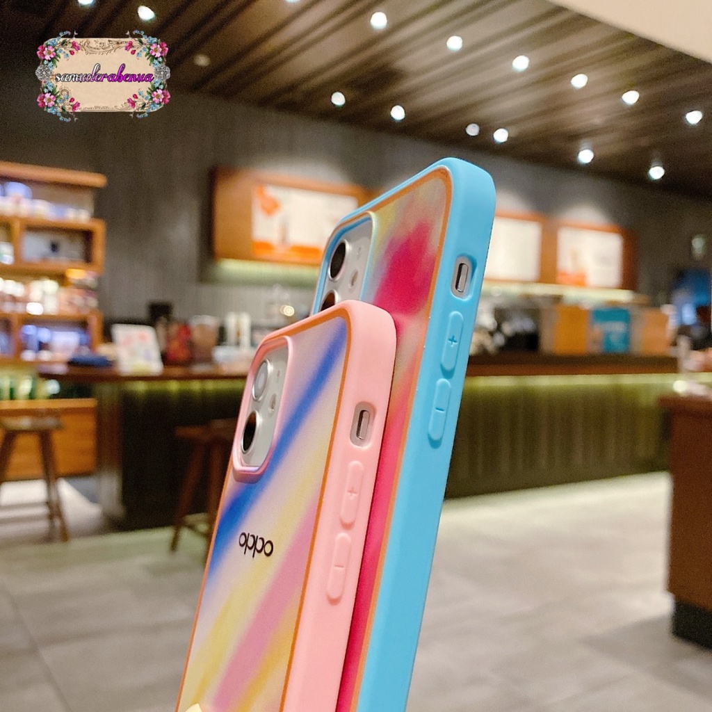 SS044 SOFTCASE RAINBOW OPPO A3S A5S F9 A7 A12 F1S RENO 4 4F 5F A94 A59 A11K SB2795