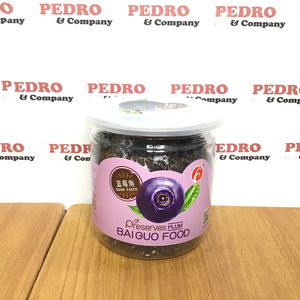 

Bai guo food preserves plum rasa blueberry madu 220 gram - manisan buah