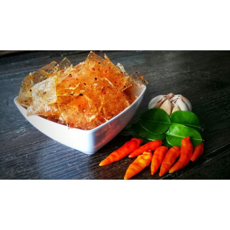 

KRIPCA BELEDUG DAUN JERUK DOUBLE EXTRA PEDAS GURIH RENYAH
