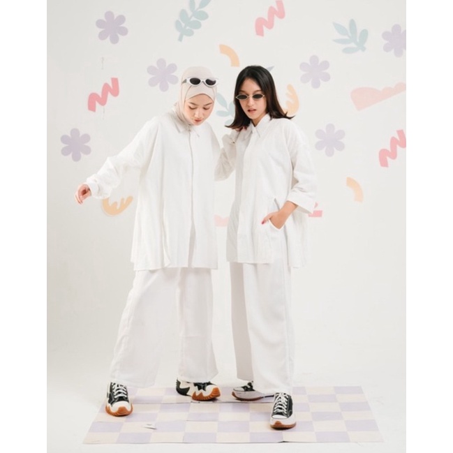 SAVAHHIJAB - KEMEJA OVERSIZE ZOE/KEMEJA WANITA CRINKLE/KEMEJA OVERSIZE