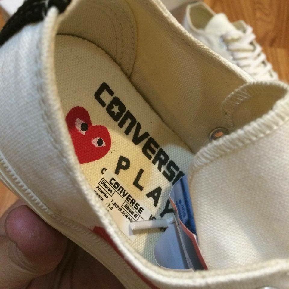Converse cdg low cream