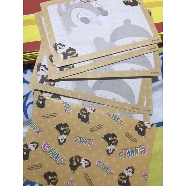 

CHIP AND DALE DISNEY MEMO SET KERTAS MEMO KERTAS SURAT LETTER SET