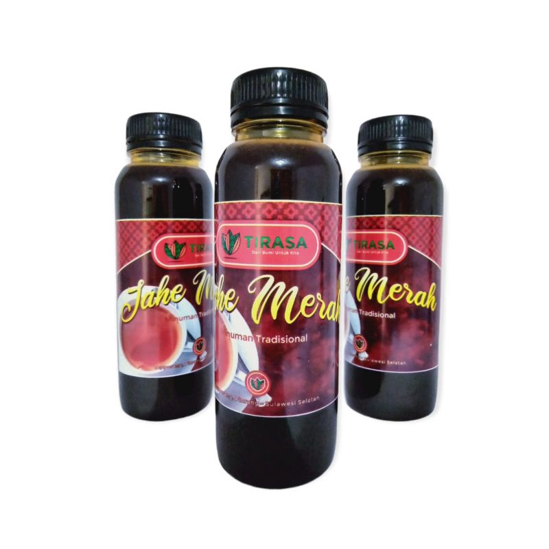 sirup jahe merah/wedang jahe merah/wedang jahe/jahe merah kemasan 250 ml