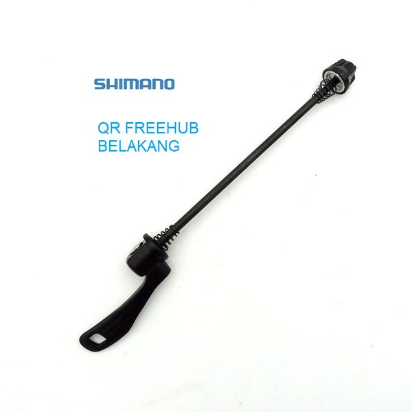 QR FREEHub SHIMANO FREE HUB BELAKANG Skewer As Quick Release TRACK Alloy Aluminium  Sepeda 165mm M47