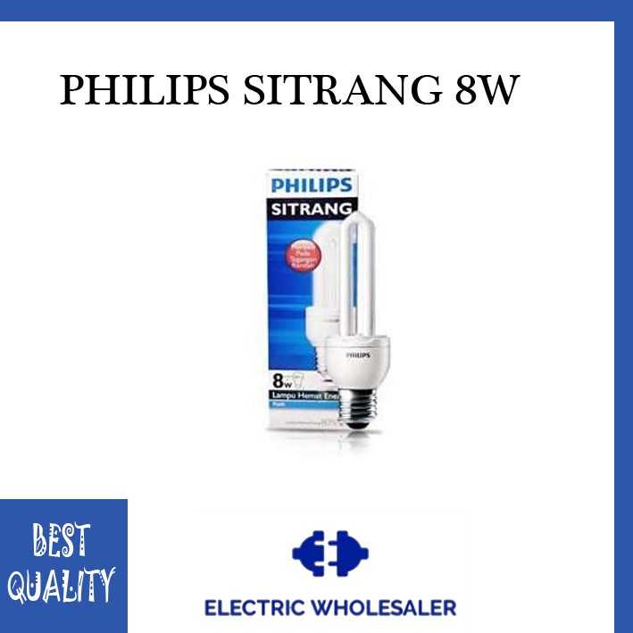 LAMPU PHILIPS SITRANG 8W