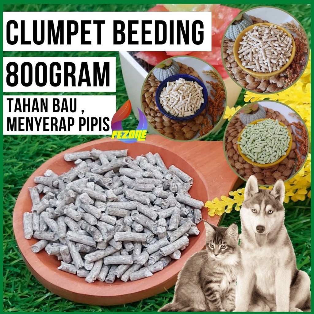 CLUMPET ALAS KANDANG HAMSTER / BEEDING BEDDING SOYA TOFU LITTER BERKUALITAS TINGGI FEZONE