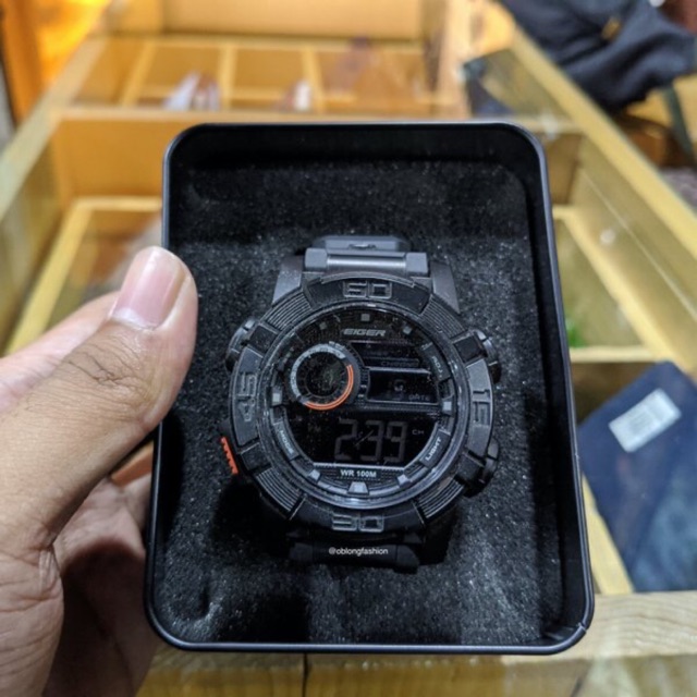 EIGER JAM TANGAN PRIA AUTODROMO - BLACK