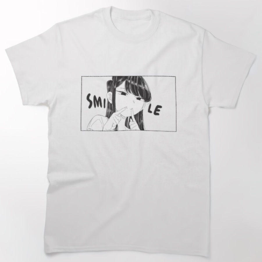 Tshirt Komi-San Smile Komyushou desu Anime Manga Premium Unisex