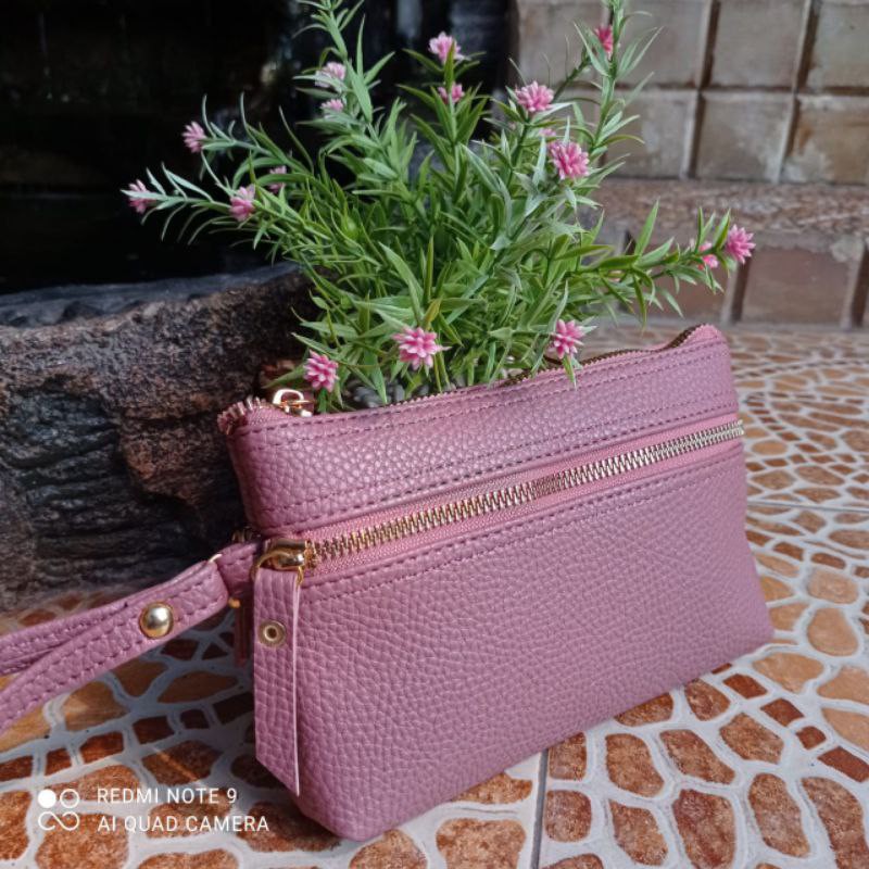 OMI DOMPET WANITA MURAH POUCH PAVIRUT SEMUA MASUK HP KUNCI HAND BAG ALL IN ADA TALI-3