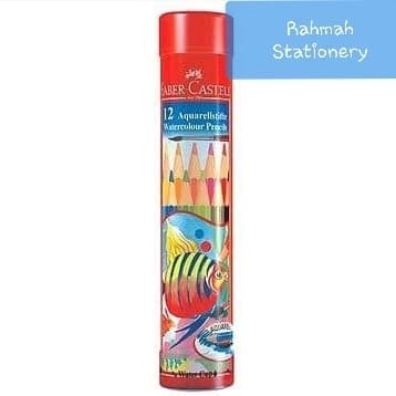 

Terbatas Faber-Castell Watercolour Pencils 12 Round Tin / Pensil Warna 12 Bagus