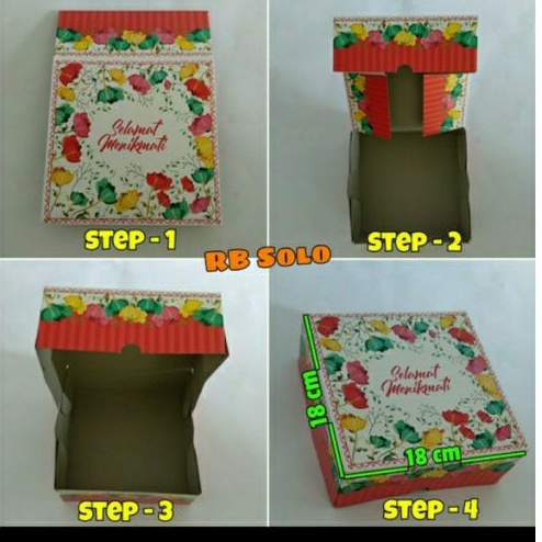 

Dos Nasi Box Nasi Lipat 18x18 cm minimal 10 pcs