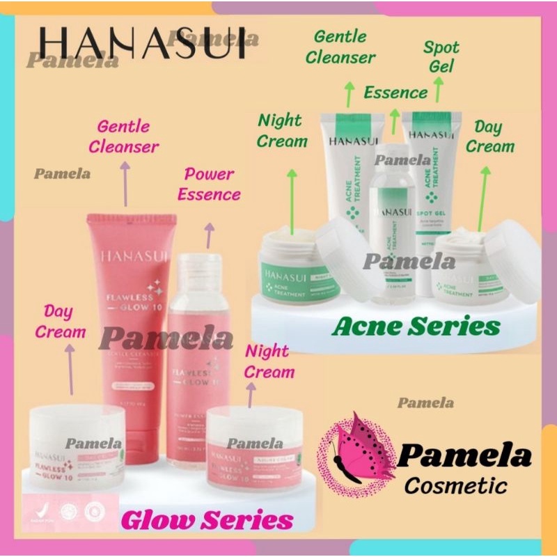 ❤ PAMELA ❤ Hanasui Flawless Glow Series dan hanasui cream acne series