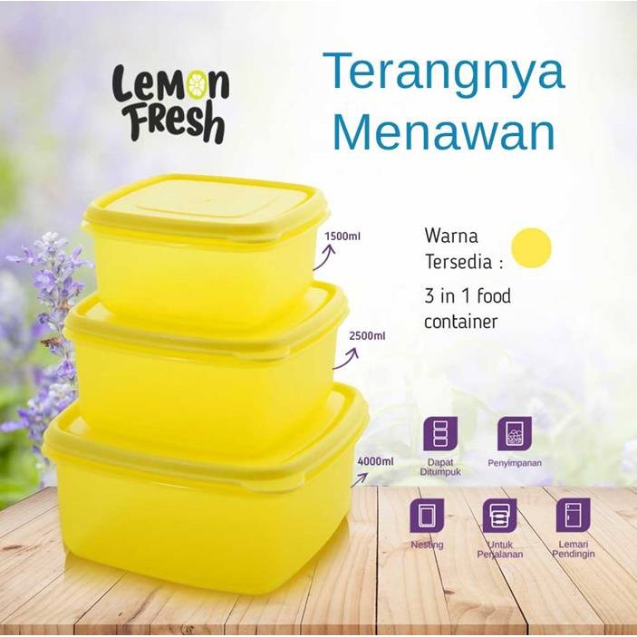 

Verywell - Lemon Fresh 25.5 x 25.5 x 14 Cm Yellow