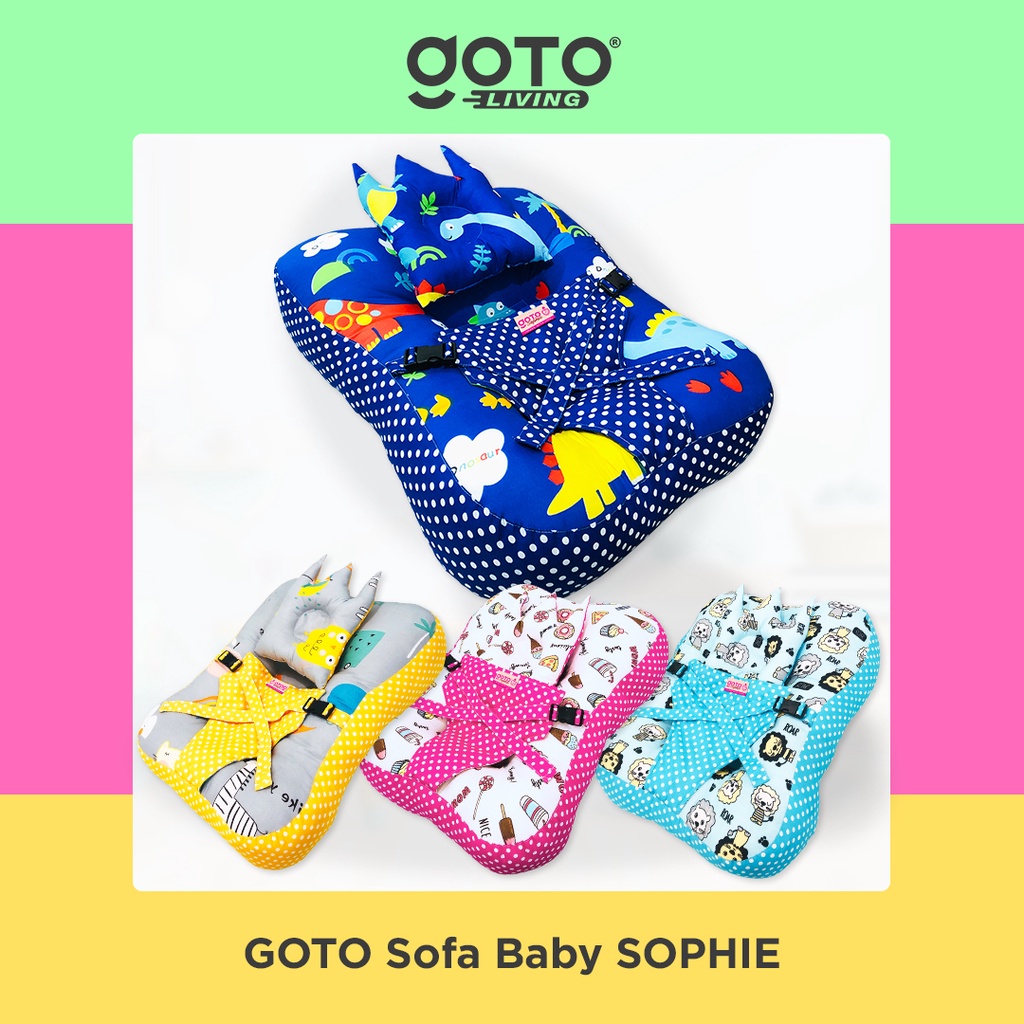 Goto Sophie Sofa Kasur Bantal Peyang Bayi Tempat Tidur Baby Newborn