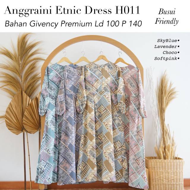 (BISA COD) ANGGRAINI BATIK DRESS