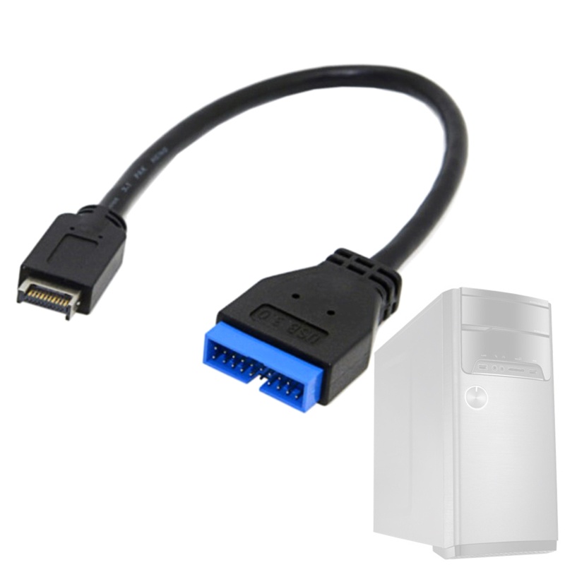 Btsg Kabel Ekstensi USB USB 3.1 20pin Female to USB 3.0 20pin Male Extension Cable Motherboard Mainboard Cable Extend