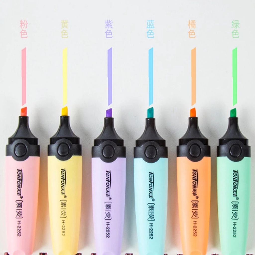 ☛TK☚ S016 Highlighter Pastel Highlighter Pen Colour Perlengkapan Sekolah Marker Pen Alat Tulis Penanda Warna