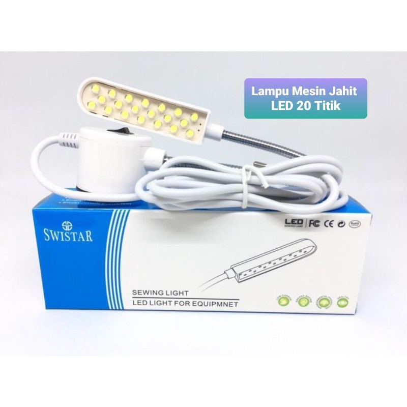 Lampu LED Mesin Jahit 20 Titik Magnet