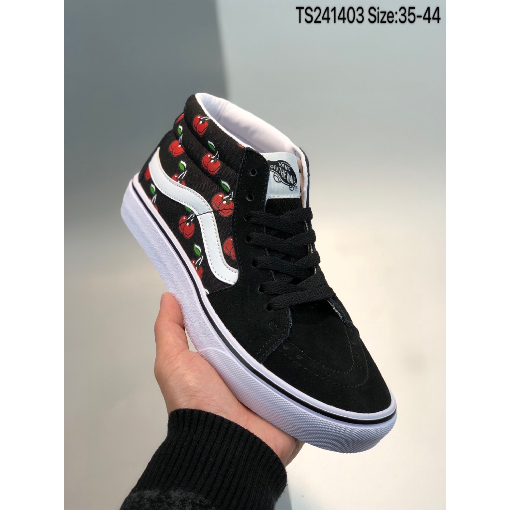 vans sk8 mid cherries