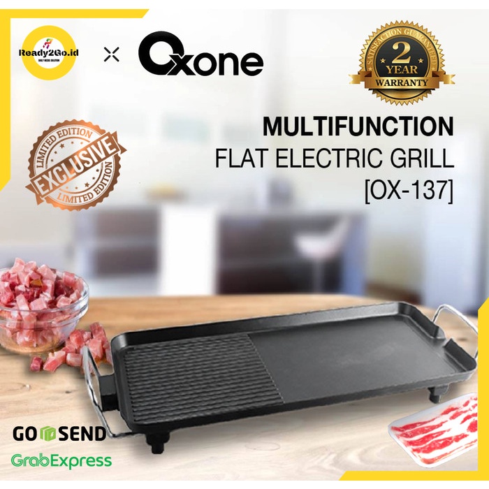 OXONE PREMIUM MULTI FUNCTION FLAT ELECTRIC GRILL OX-137 BBQ PAN OX137