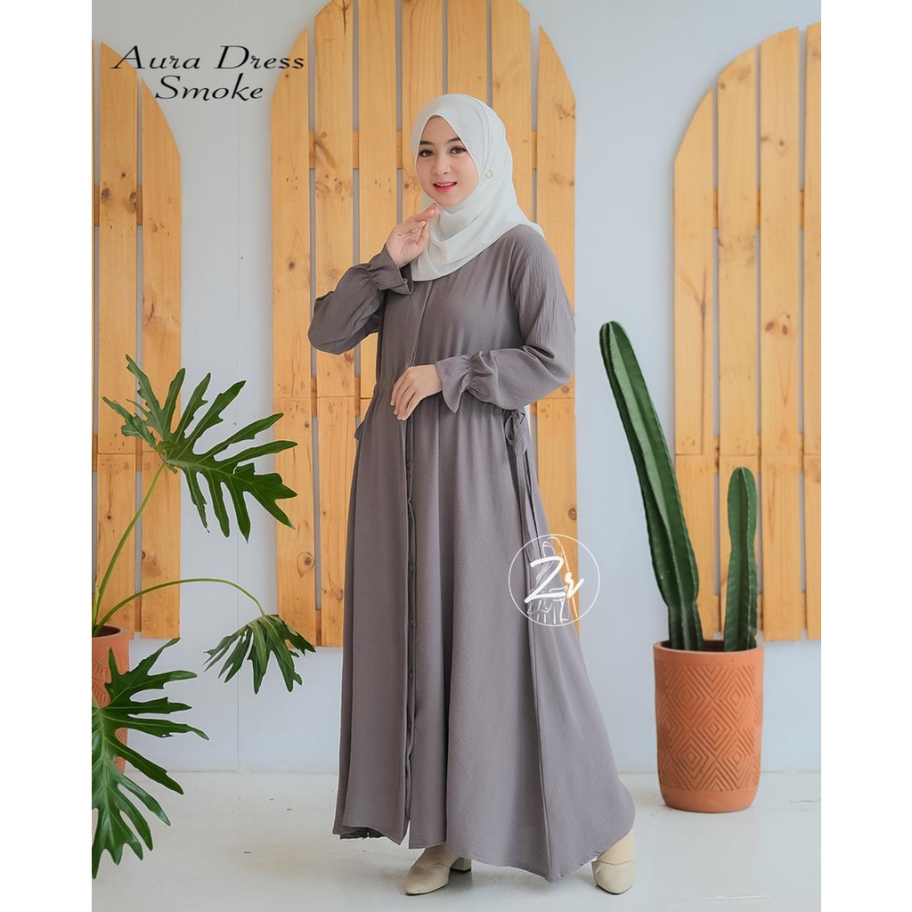 DRESS SANTORINI ARMANY HAZKIA NADYA ZR GAMIS SHIMER PESTA WANITA ZIRA KILAP MEWAH SYARI