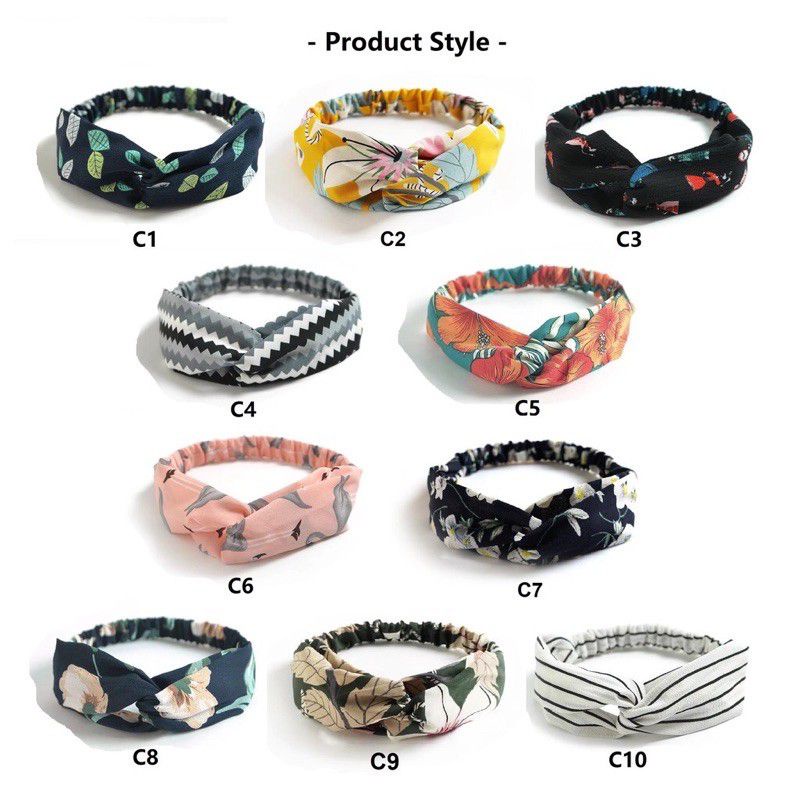 Stylish Korean Hair Twist Band Bando bandana Simpul gaya Korea Super Cute