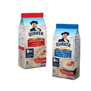 

Quaker Instant Oatmeal 200gr/ Quaker Quick Cooking Oatmeal 200gr/ Bubur Gandum