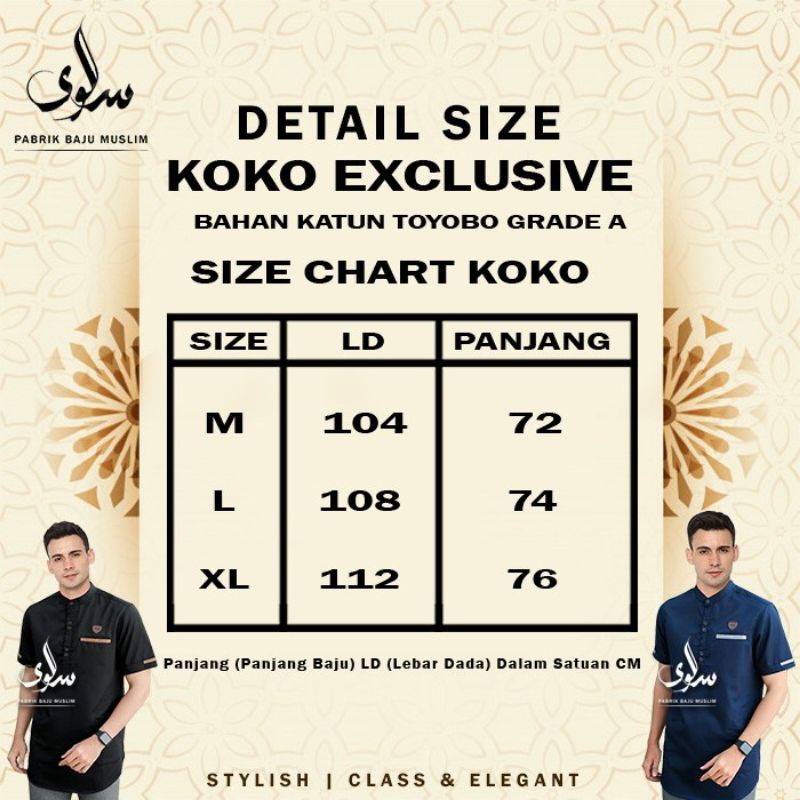 BAJU KOKO KURTA MODEL TERBARU FASHION MUSLIM PRIA BAHAN KATUN TOYOBO M L XL PAKAIAN ATASAN