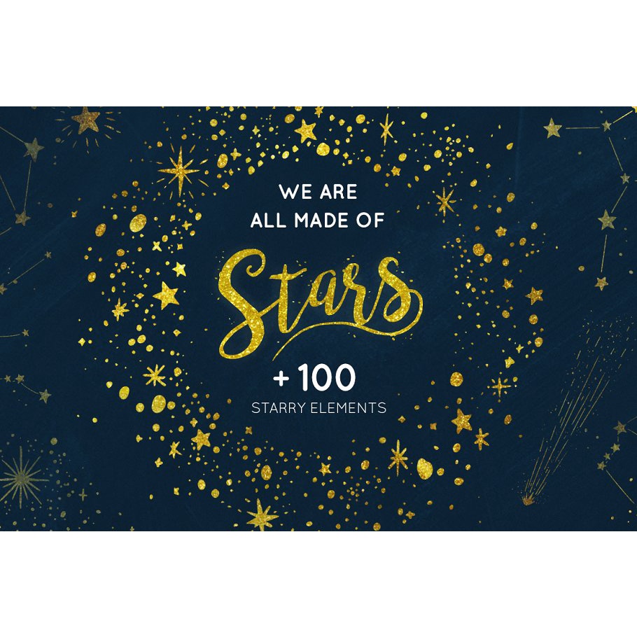 Made Of Stars Stellar Assets Pack - Vector Designs