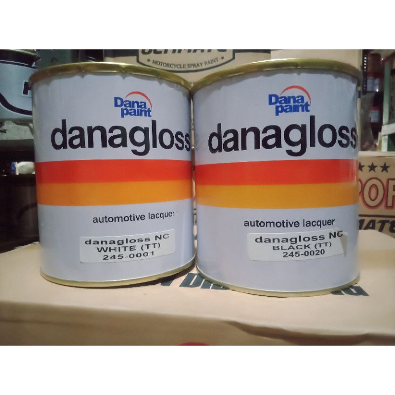 Cat NC Danagloss Hitam putih 1L