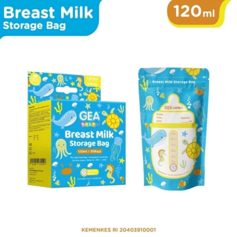 Gea Kantong Asi 120Ml Breast Milk - Pattern Edition - Atlantis