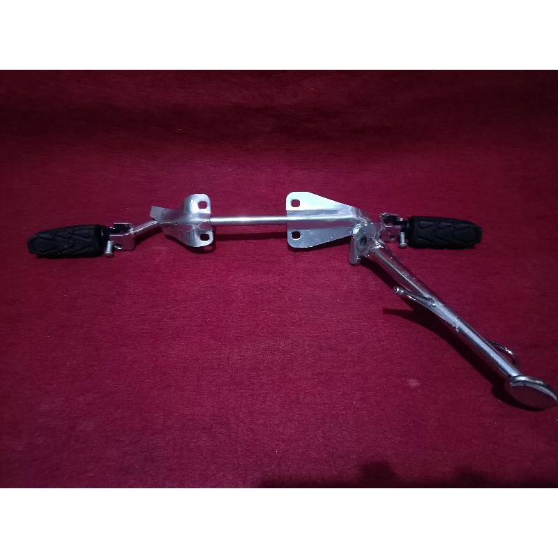 BOSTEP FOSTEP FOOSTEP MP MONO MEGAPRO MONO CROME SET KARET PIJAKAN DAN STANDART SAMPING NINJA 250 PN