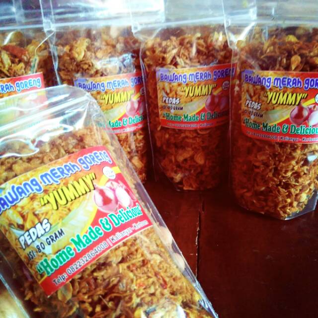 

Bawang goreng gurih pedas Yummy 75 gram asli nganjuk