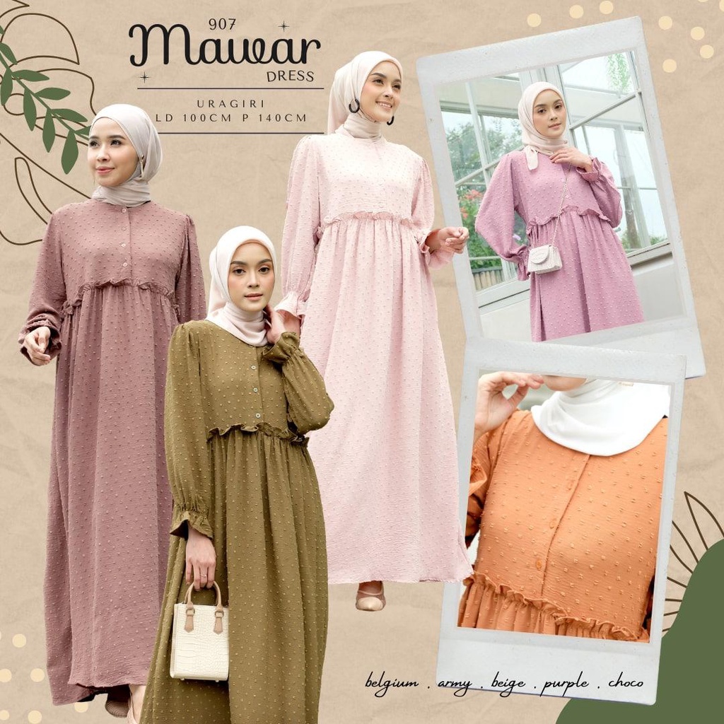 MAWAR DRESS / DRESS RAYA / DRESS SIMPLE / DRESS KONDANGAN