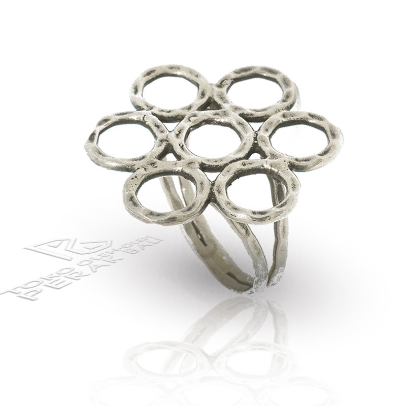 Cincin Pria Perak Bali Silver Ring 925 Lingkar Tujuh