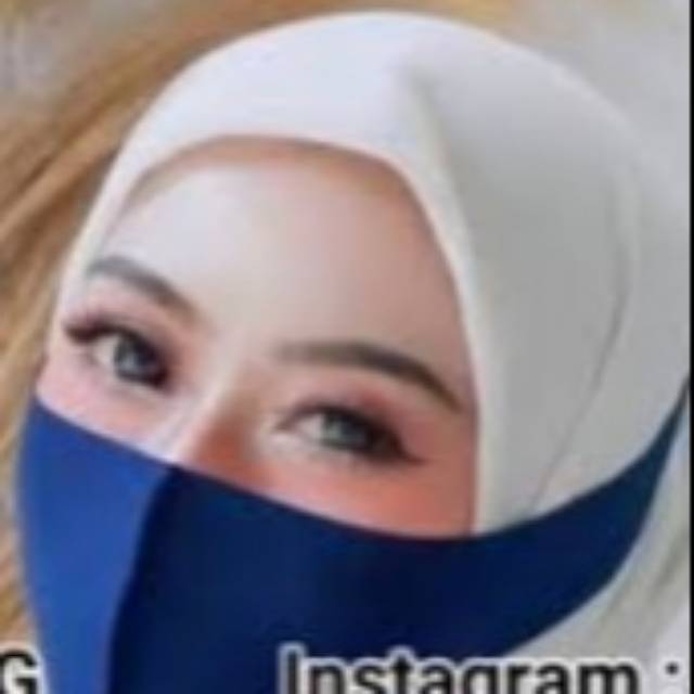 Masker scuba(hijab)biru bca