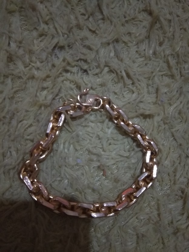 Gelang Rantai Lapis Emas + Balut Kristall